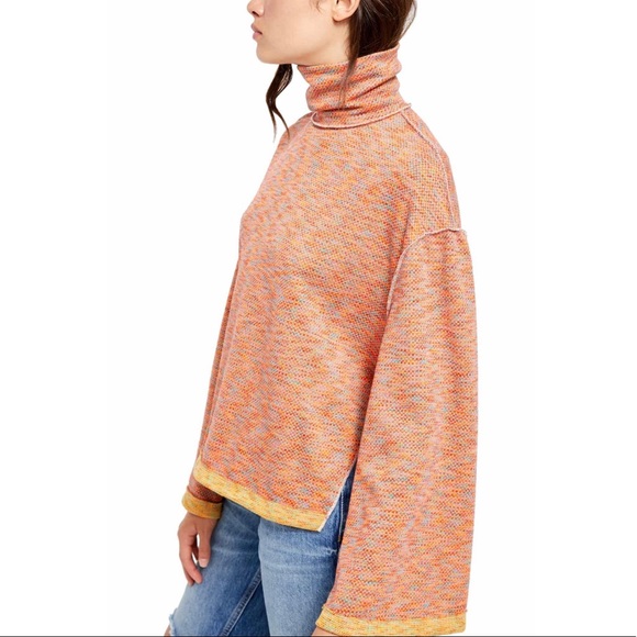 Free People Sunny Days Cotton Turtleneck Top - Picture 4 of 8